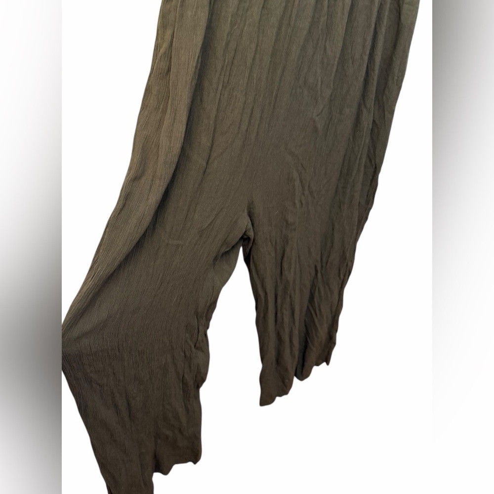 Mudd Dark Olive Button-Front Jumpsuit - image 4